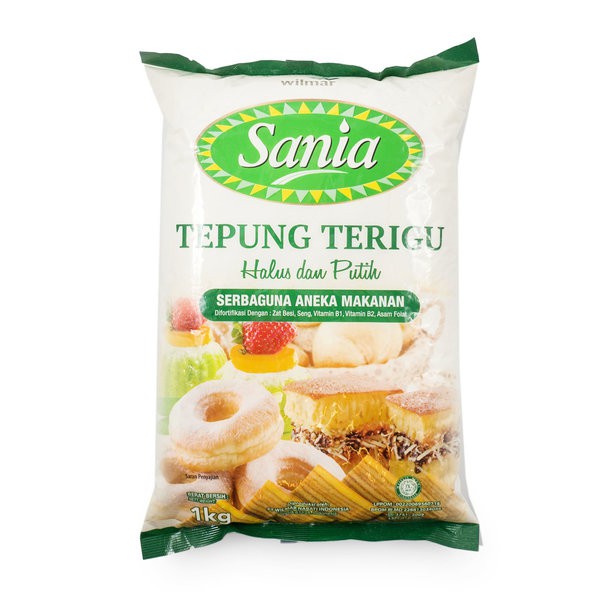 

SANIA Tepung Terigu Halus Putih Serbaguna Aneka Makanan 1 Kilo 1kg