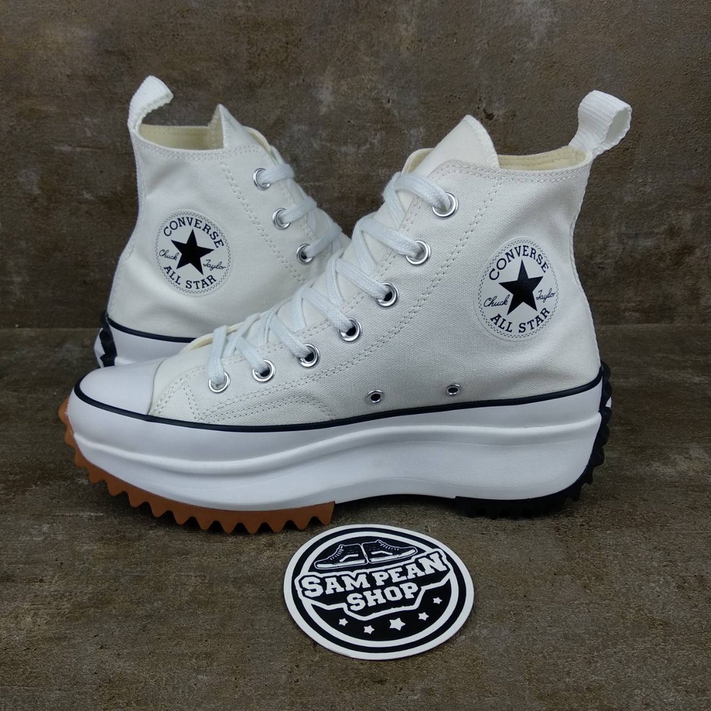 ASLI GRADE ORI Sepatu Converse Run Star Hike High Heels white original BNIB