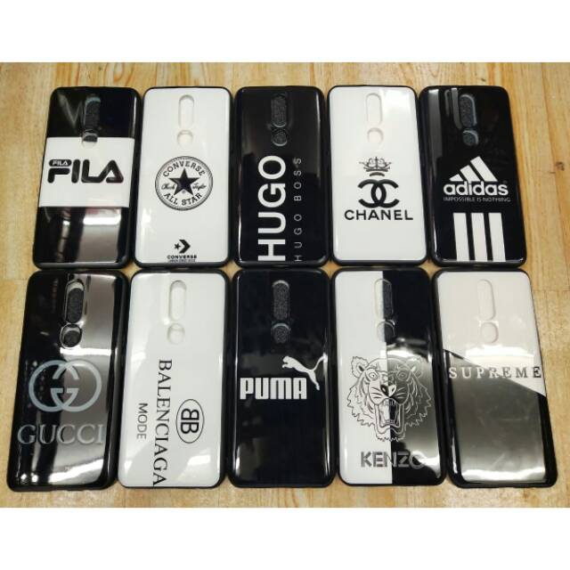 Case Black white OPPO A33/A39/A5 2020/A91/A3S/A83/A5S/F5/F7/F9/F11 pro/REALME C2/R 5/REALME 5 PRO/REALME 6