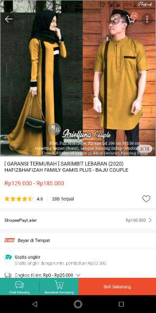 Batik Solehah Baju Gamis Pasangan Couple Muslim Cp Carita Termurah