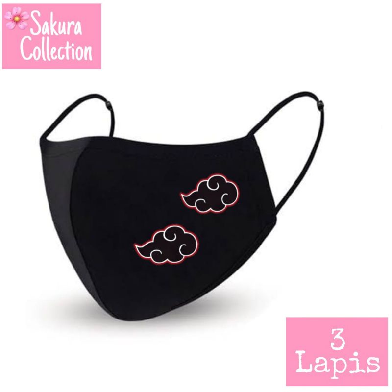 Masker Kain 3 Lapis - Naruto