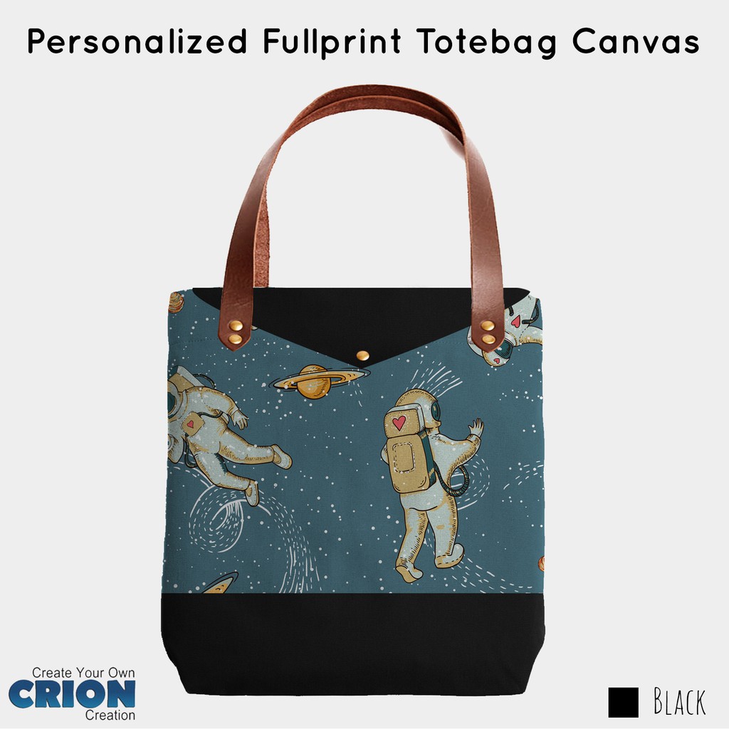 Personalized Fullprint Totebag Canvas - Space Astronaut - By Crion