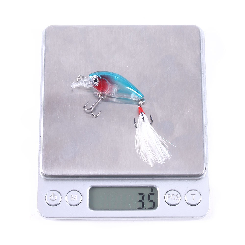 HENGJIA 1pcs CrankBait Minnow Umpan Pancing 4.5cm/4g Swimbait Fishing Lure Ikan Memancing Tackle