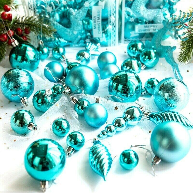 [Christmas Home Decoration Products] [ 30-70PCS/Box Christmas Glitter Ball][Bright and matte Christmas Tree Ball Ornament] [Xmas Home Decor Accessories]