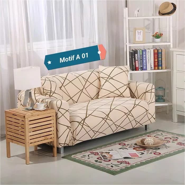 Sarung Kursi Mudah Pemasangan Sarung Cover Sofa 2 Seater Murah