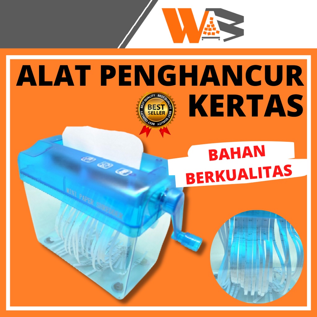 COD Alat Penghancur Kertas Manual Paper Shredder Mini Manual D49