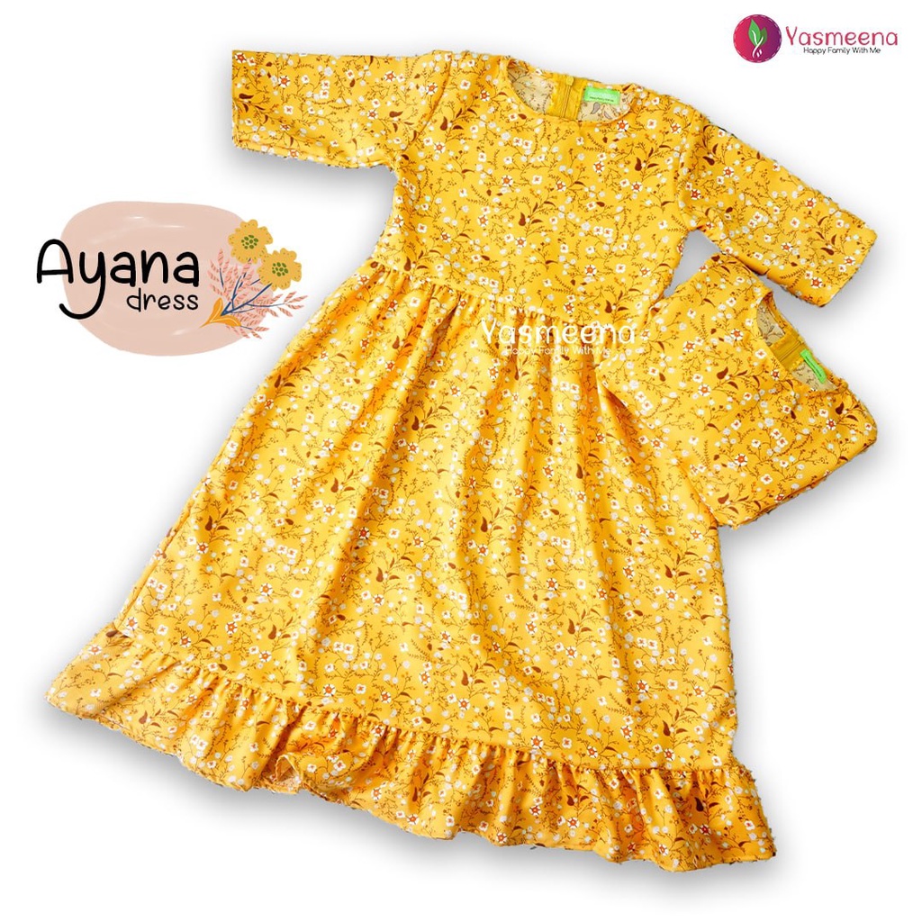 Baju Dress Anak Perempuan 5 6 Tahun Lucu Kekinian Murah Korea Cewek Halus Tunik Cantik Motif Bunga T