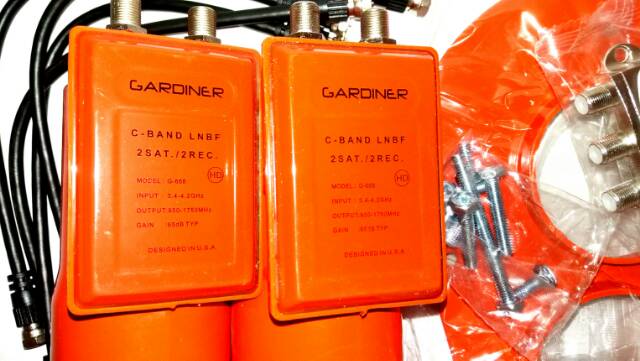 Lnb cband 2 output 1 set gardiner g-668 Hd