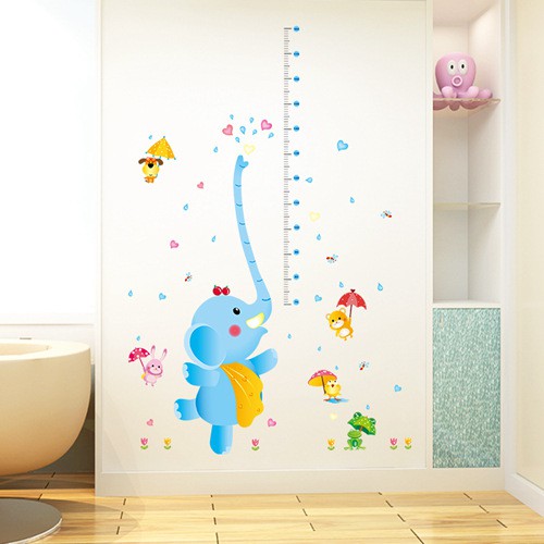 RELIZA WALL STICKER TINGGI BADAN GAJAH GROW UP ELEPHANT SK9111 STIKER DINDING