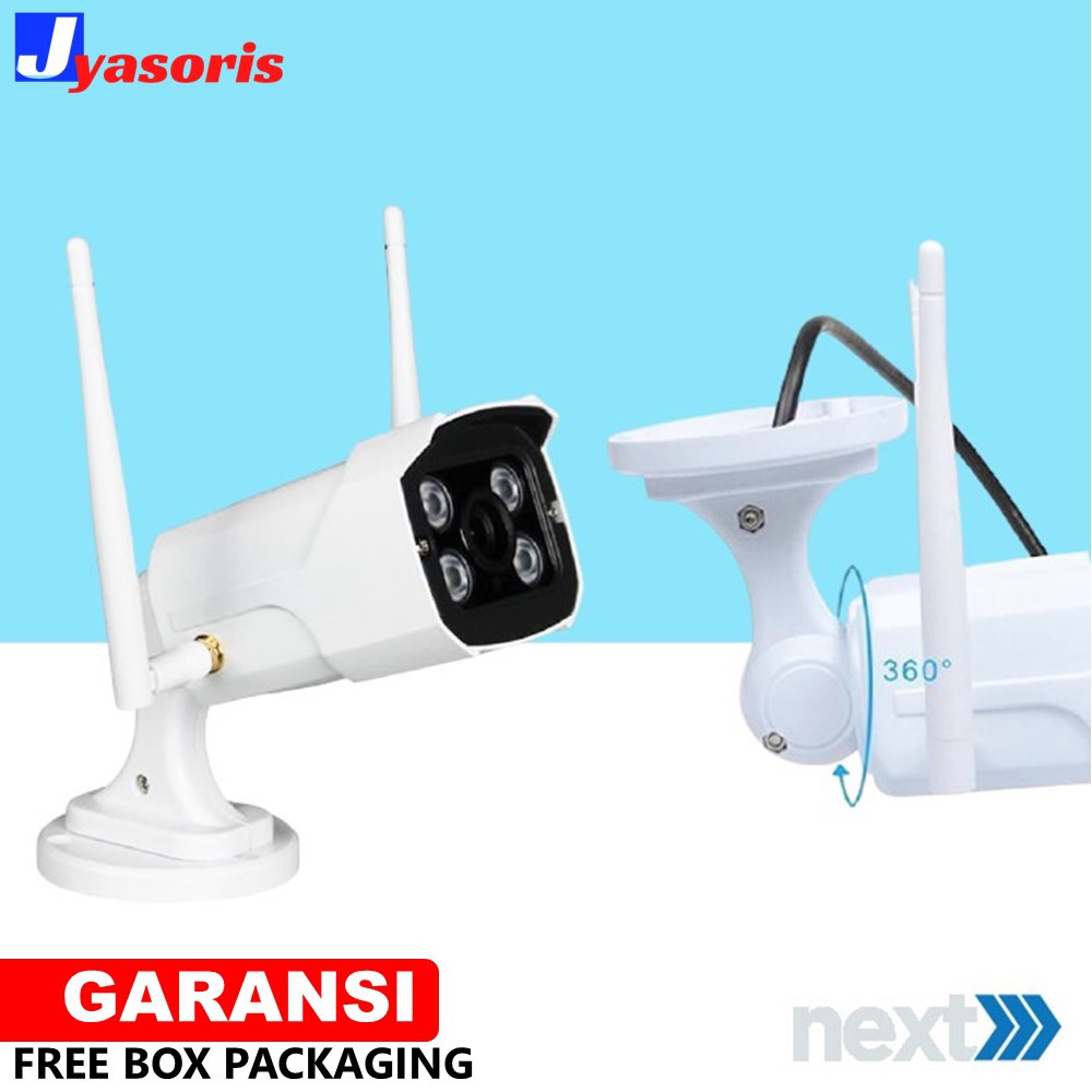 KAMERA CCTV OUTDOOR WIFI IP CAMERA CCTV PENGINTAI MURAH WATERPROOF WIRELESS PENGINTIP FULL HD JS122