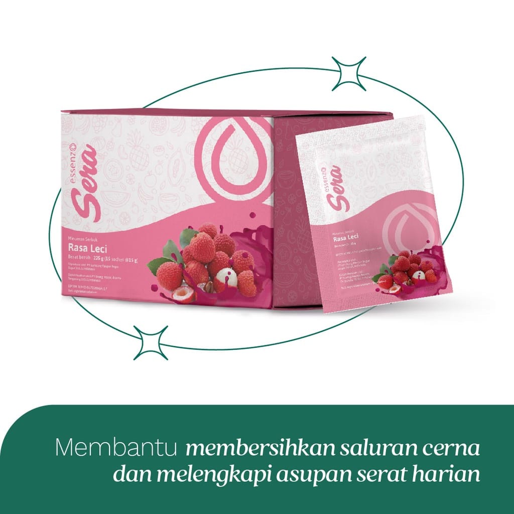 

Essenzo Sera Rasa Leci - Minuman Serbuk Tinggi Serat