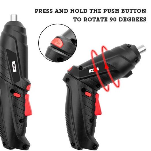 Dikirim Hari ini 47pcs / 4.2V Mesin Bor Tanpa Kabel Set Aksesoris Obeng Listrik 47 Buah Set Cordless