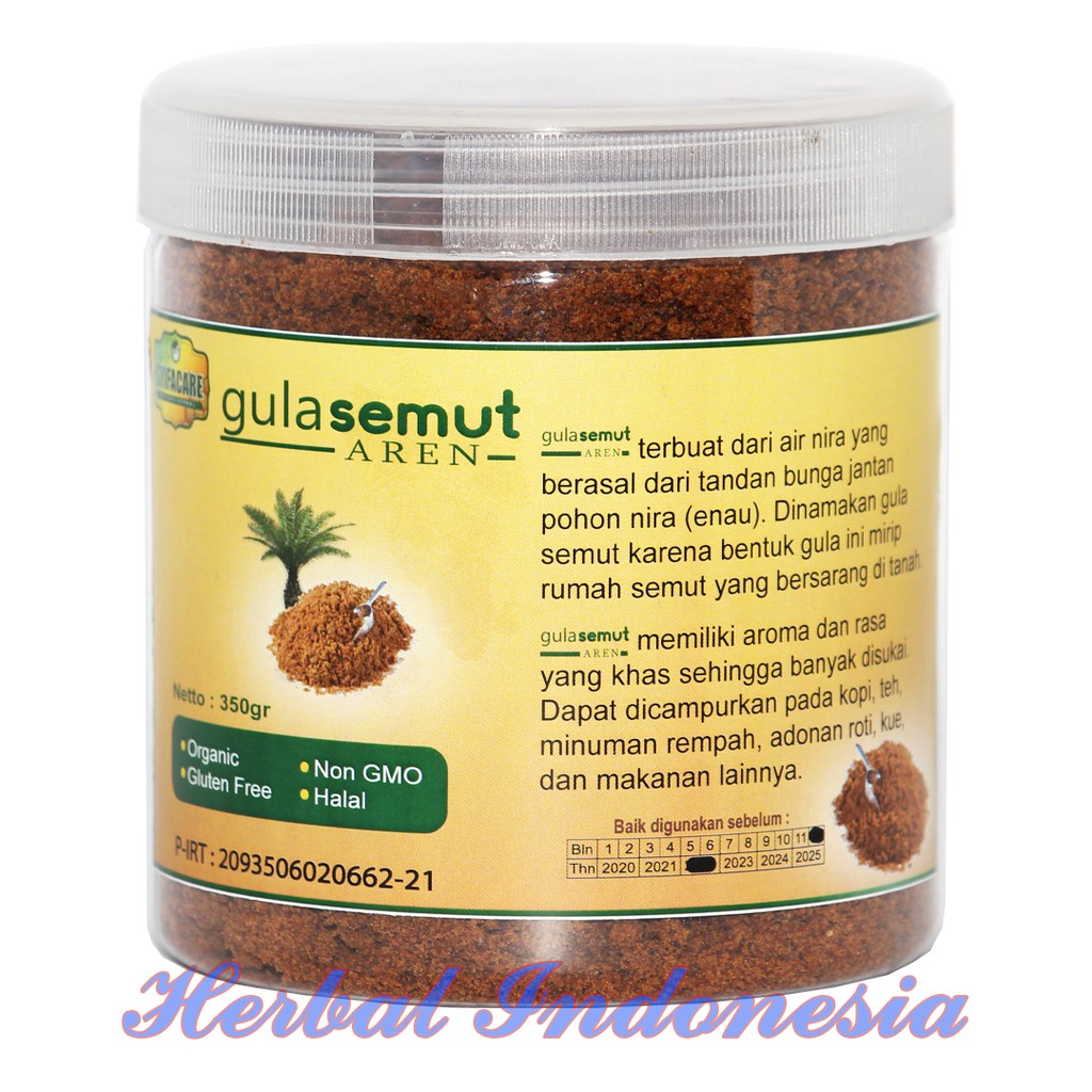 Gula Semut Aren Syifacare | Gula Aren Organic 350 gr Asli Original