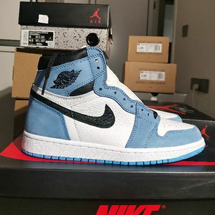 blue black jordan ones