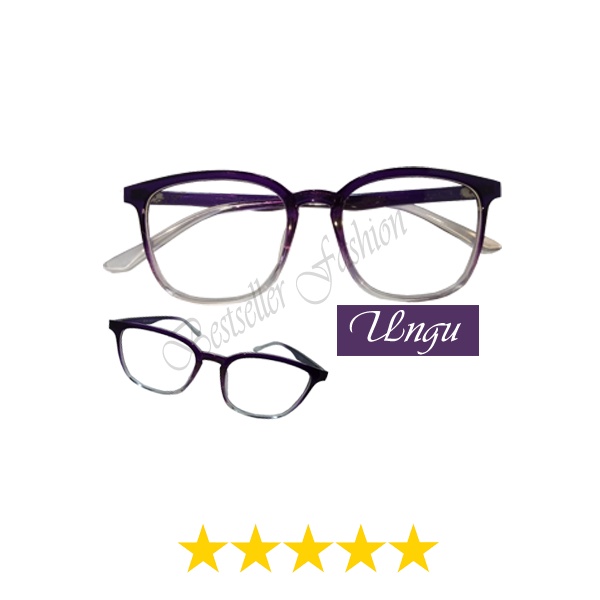 【READY STOCK】Frame Kacamata Anti Radiasi Wanita Pria Korean Fashion Kacamata Oval Eyeglasses