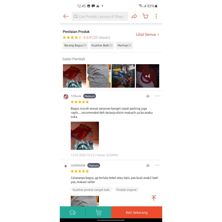 celana anak motif polo usia 1-3 tahun murah-2