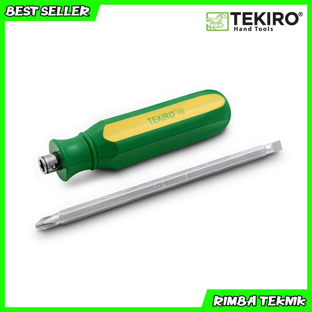 PROMO Tekiro 2 way screwdriver 125mm / obeng bolak balik / obeng plus min terbaik