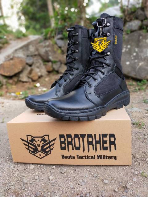 SEPATU PDL BROTRHER SWAT KULIT ASLI SEPATU PDL TNI POLRI SECURITY SATPAM SEPATU BOOTS PRIA WANITA