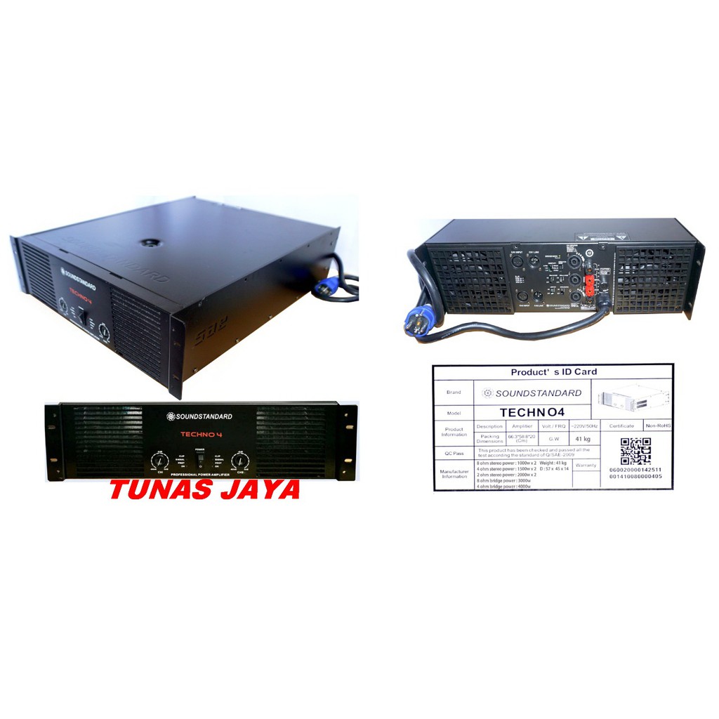 Power Amplifier Soundstandard Techno 4