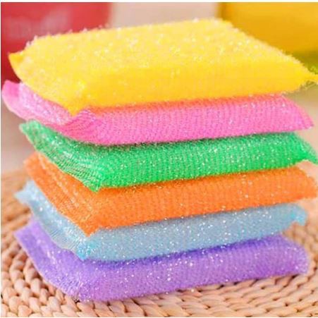 Spons Sponge Cuci Piring Warna Warni Spon Sponge Sabut Jaring Serbaguna