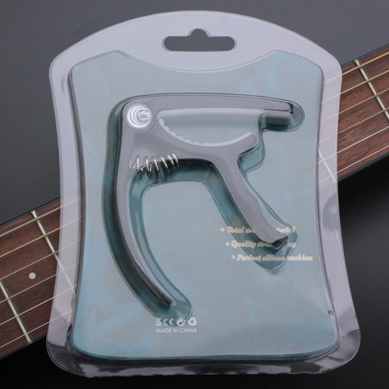 Capo Gitar Akustik / Elektrik / Ukulele Bahan Plastik + Baja Warna-Warni