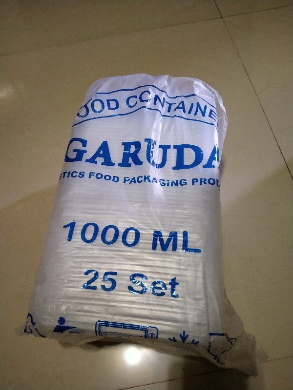 Kotak Makan Plastik / Thinwall / Food Container - Kotak 1000ml