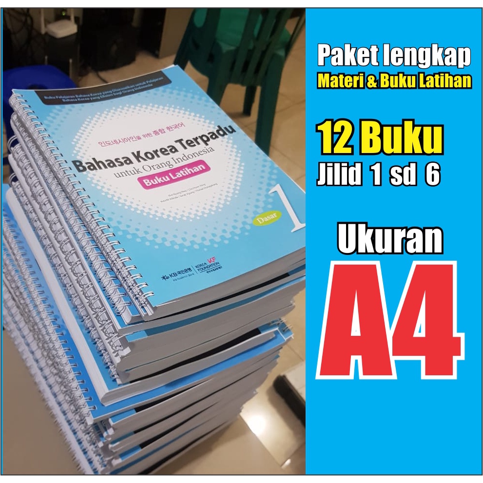 Jual Buku Bahasa Korea Terpadu Untuk Orang Indonesia Jilid 1 Sd 6 Dan ...