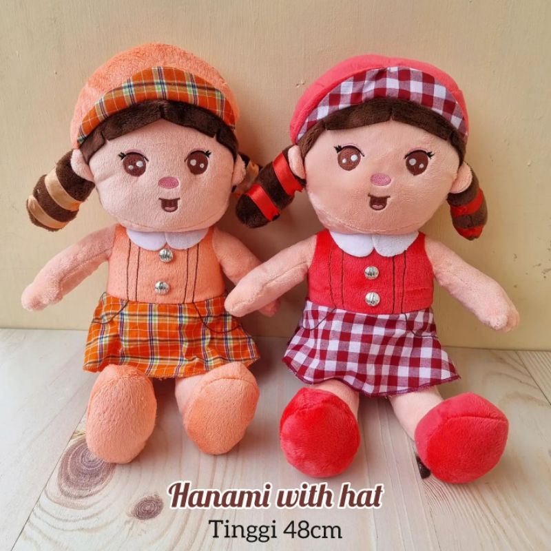 BONEKA HANAMI WITH HAT CANTIK LUCU DOLL