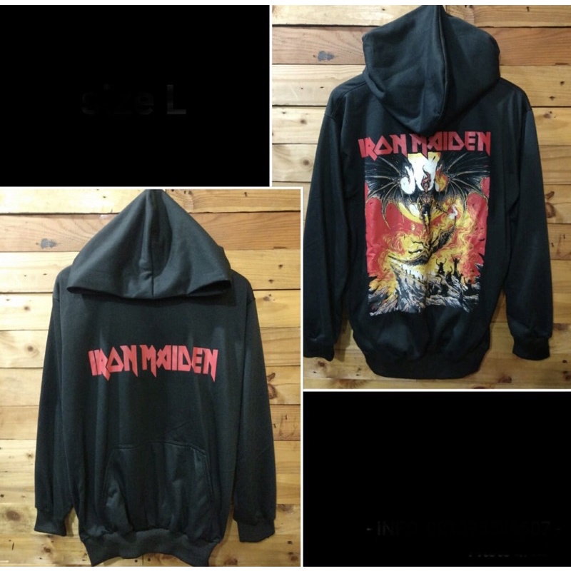 Jaket Musik Iron Maiden Original Prapatan Rebel