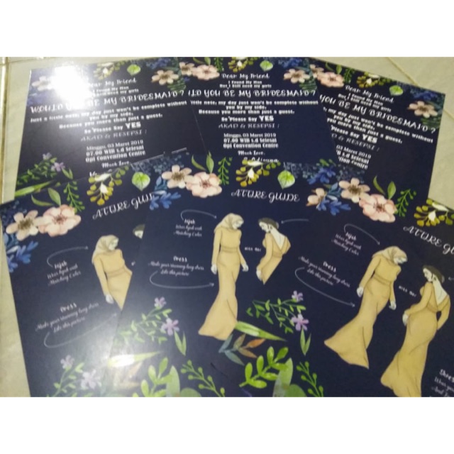 Attire Guide/Kartu Bridesmaid