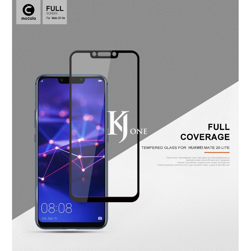 MOCOLO Tempered Glass 3D Huawei Mate 20 / Mate 20 Lite / Mate 20 Pro / Mate 20X