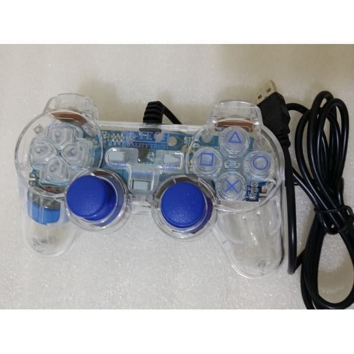 Gamepad Single Getar Shock Controller Joystick Stik Transparant M-Tech