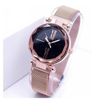 BAJ JAM TANGAN WANITA ANALOG RANTAI MAGNET MURAH QUARTZ KOREA FASHION IMPORT PASIR ZM013