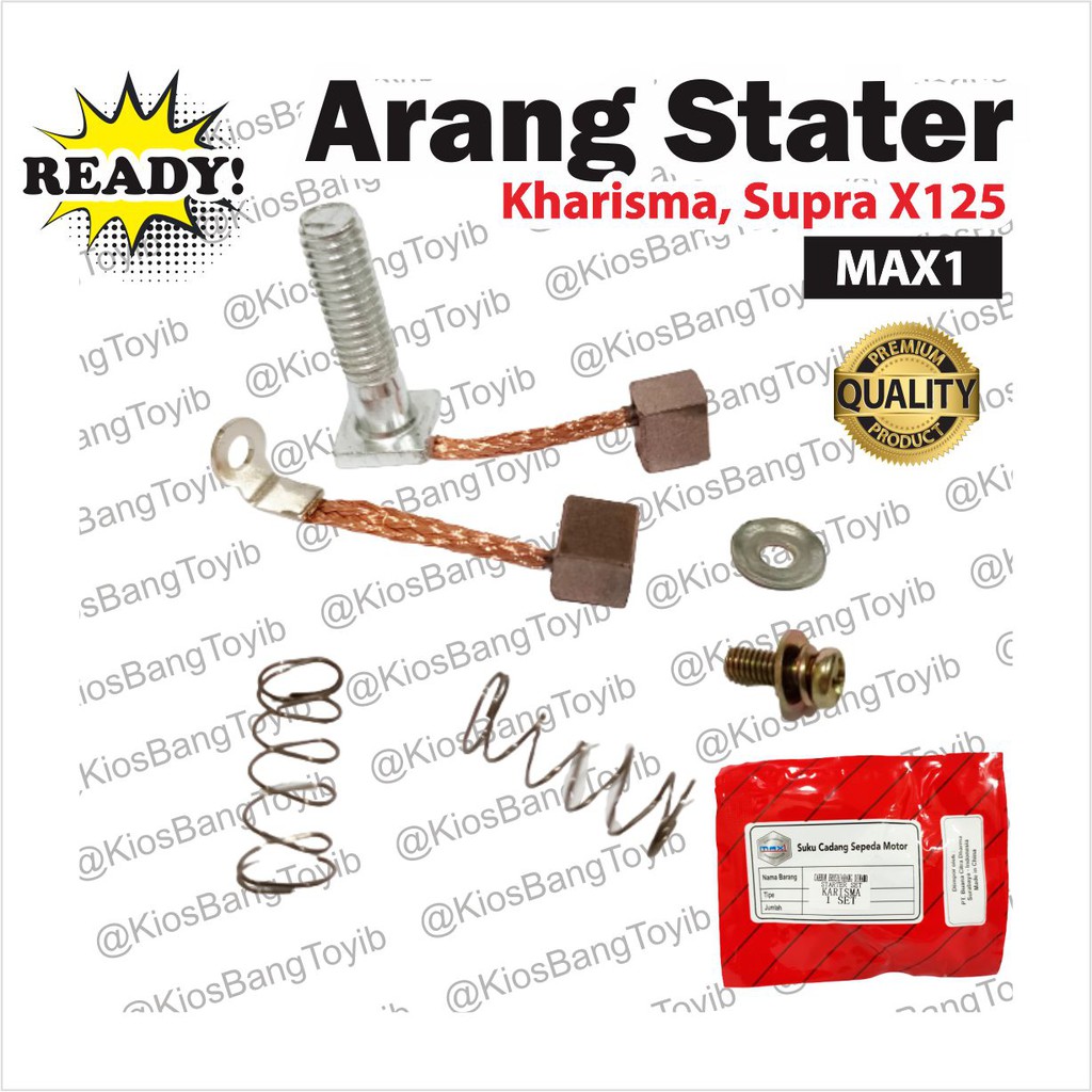 Arang Cool Stater Starter Brush Coolboster Honda Karisma Supra X 125 KPH (MAX1)