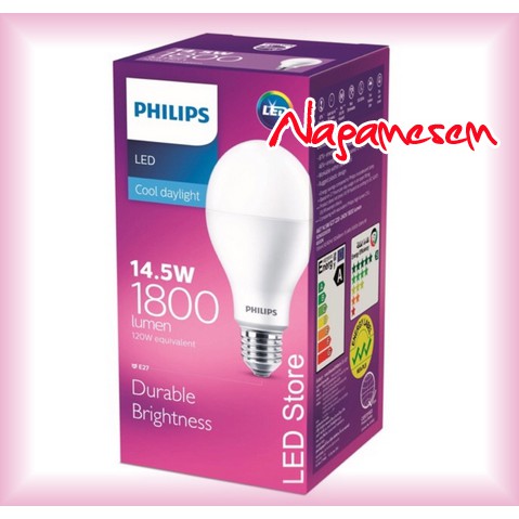 PHILIPS LAMPU LED BULB 14.5W PUTIH 14,5W / 14,5 14 WATT (GARANSI 3 TAHUN)