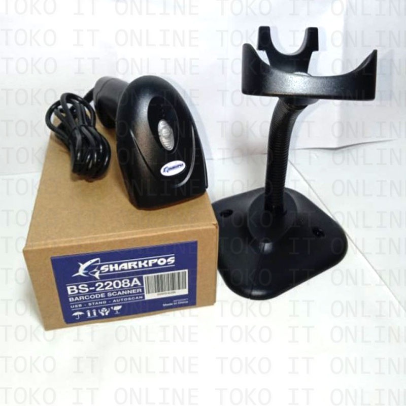 SHARKPOS BS 2108A 1D USB BARCODE SCANNER LASER TANGAN BEST FOR JNE JNT