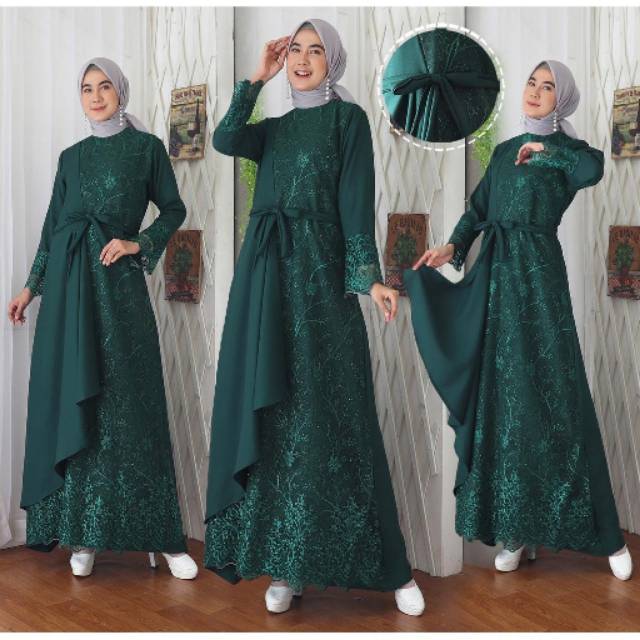 REOFST - BUSANA MUSLIM GAMIS MURAH GAUN PESTA MUSLIMAH BAJU PESTA WANITA KONDANGAN MEWAH TILE