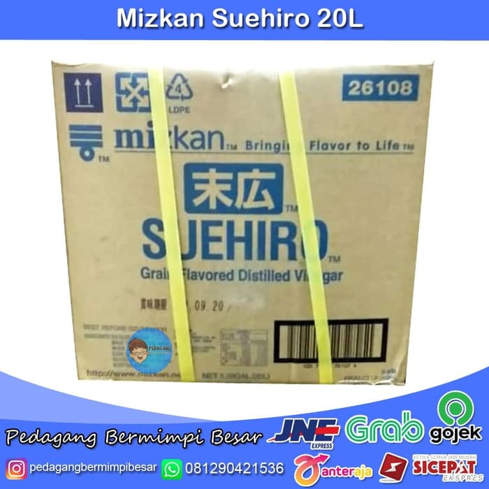 

Terbatas - Mizkan Suehiro Su 20L Khusus Gojek / Grab Instant
