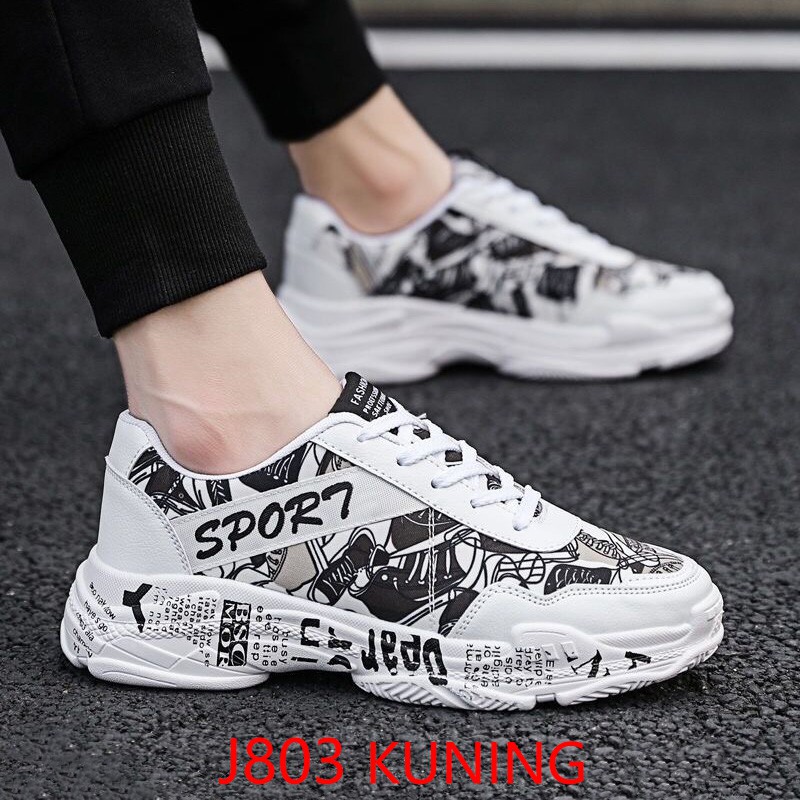 Panarybody Sneakers Sepatu Pria Sepatu Olahraga Laki-laki Original Sepatu Cowok Brand Sneakers Cowok 39-44