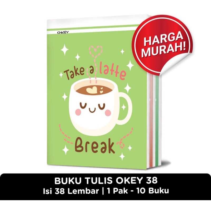 

[MURAH] Buku Tulis Okey 38 [KIKY] [GROSIR]