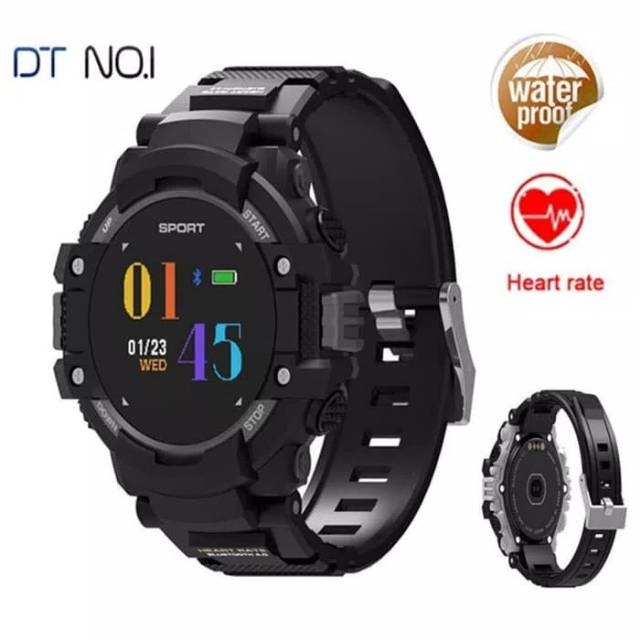 DT No.1 F7 Smart Watch SmartWatch Jam Tangan GPS - Hitam