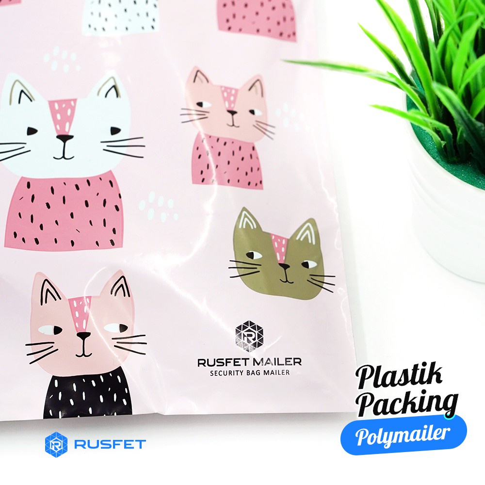 Polymailer | Plastik Packing | Plastik Packing Online | Motif Cuttie Cat