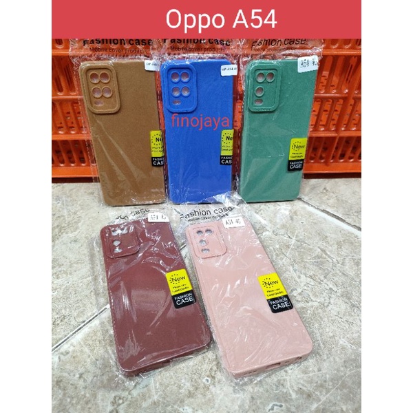 Softcase Oppo A54 Silikon Casing Selicon Case Macaron Pelindung Pro Camera