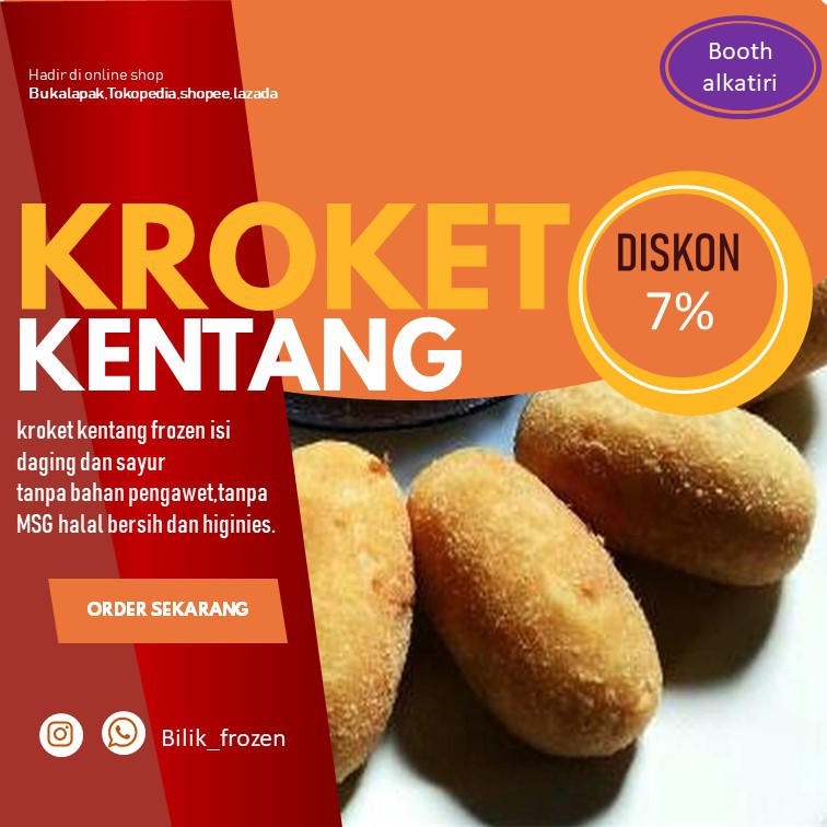 

kroket isi daging sayur