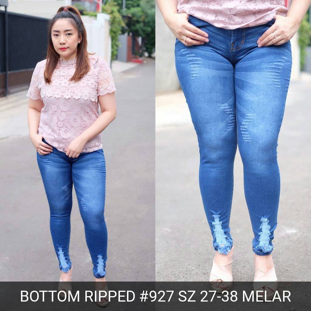 CELANA PANJANG WANITA BOTTOM RIPPED #927