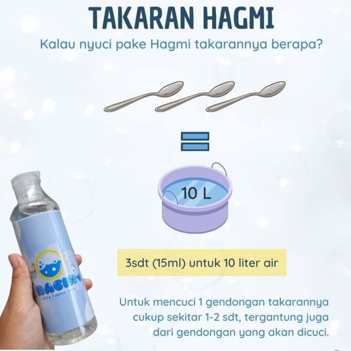 Sabun cuci gendongan Hagmi 240 ml deterjen cair liquid konsentrat