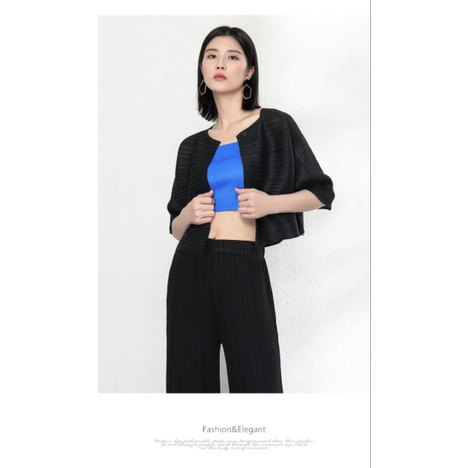 set crop tank top and outer