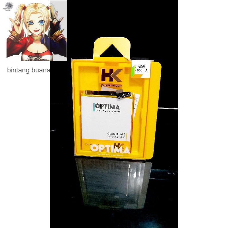 ORi BATERAI BLP681 OPPO F9 BLP 681 DOUBLE POWER HK OPTIMA BATRE ORIGINAL