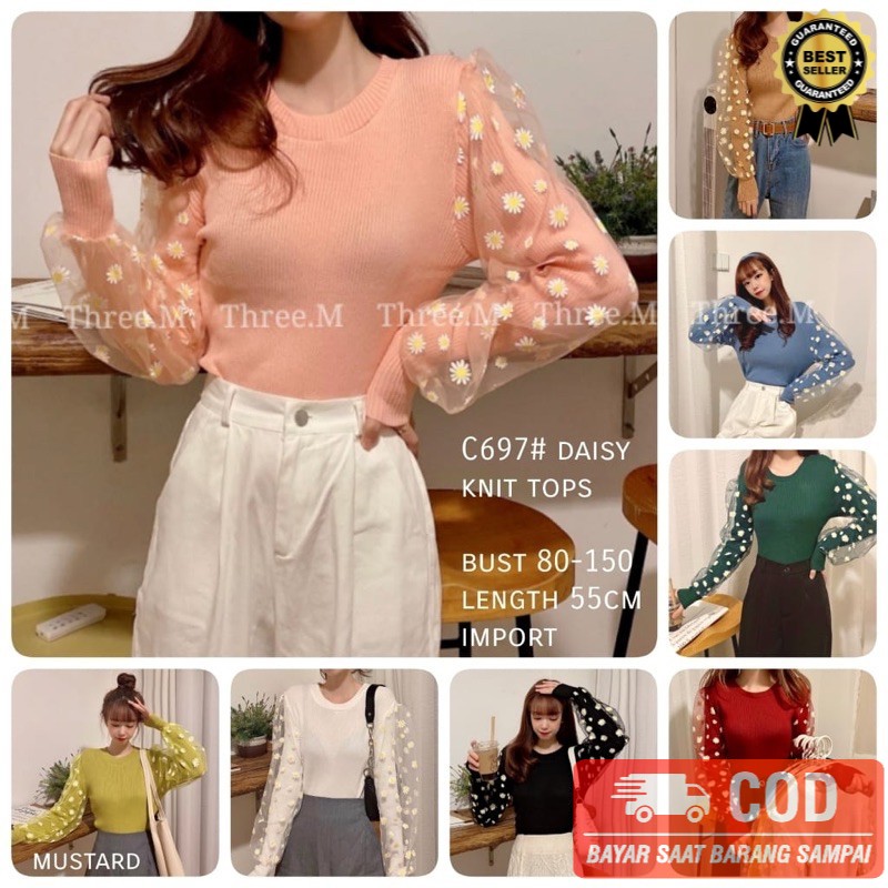 Atasan DAISY import / Atasan Wanita Blouse Fashion Muslim Tunik Outwear