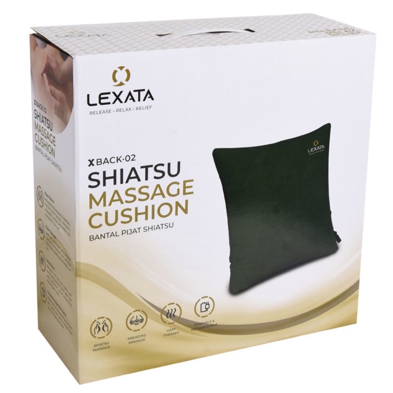 Lexata Shiatsu Massage Cushion Cordless Bantal Relaksasi